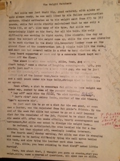 photo of typed page old